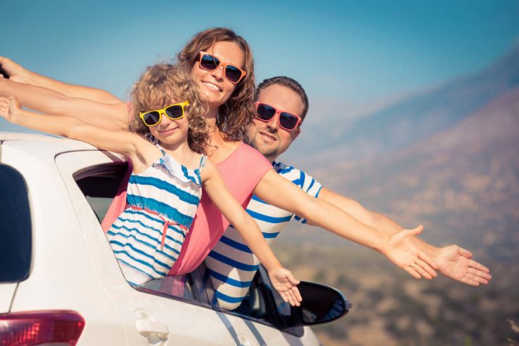 famiglia in viaggio