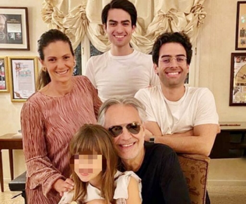 andrea bocelli famiglia 