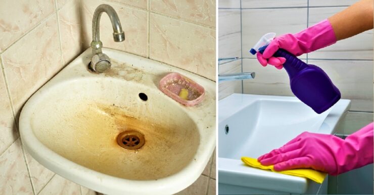 Come pulire perfettamente il lavandino del bagno