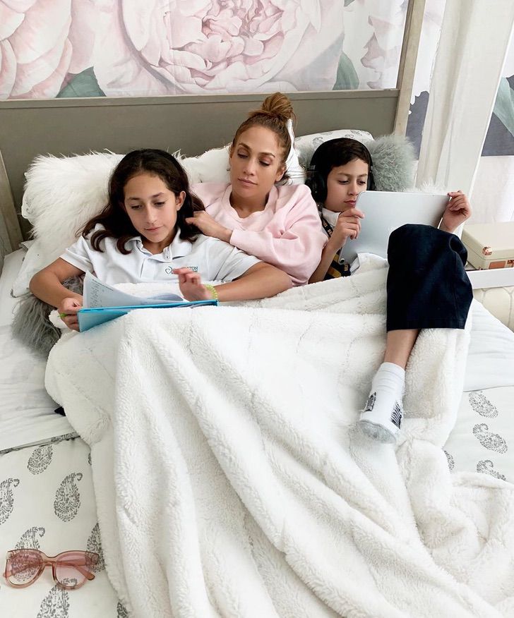 Jennifer Lopez con i figli