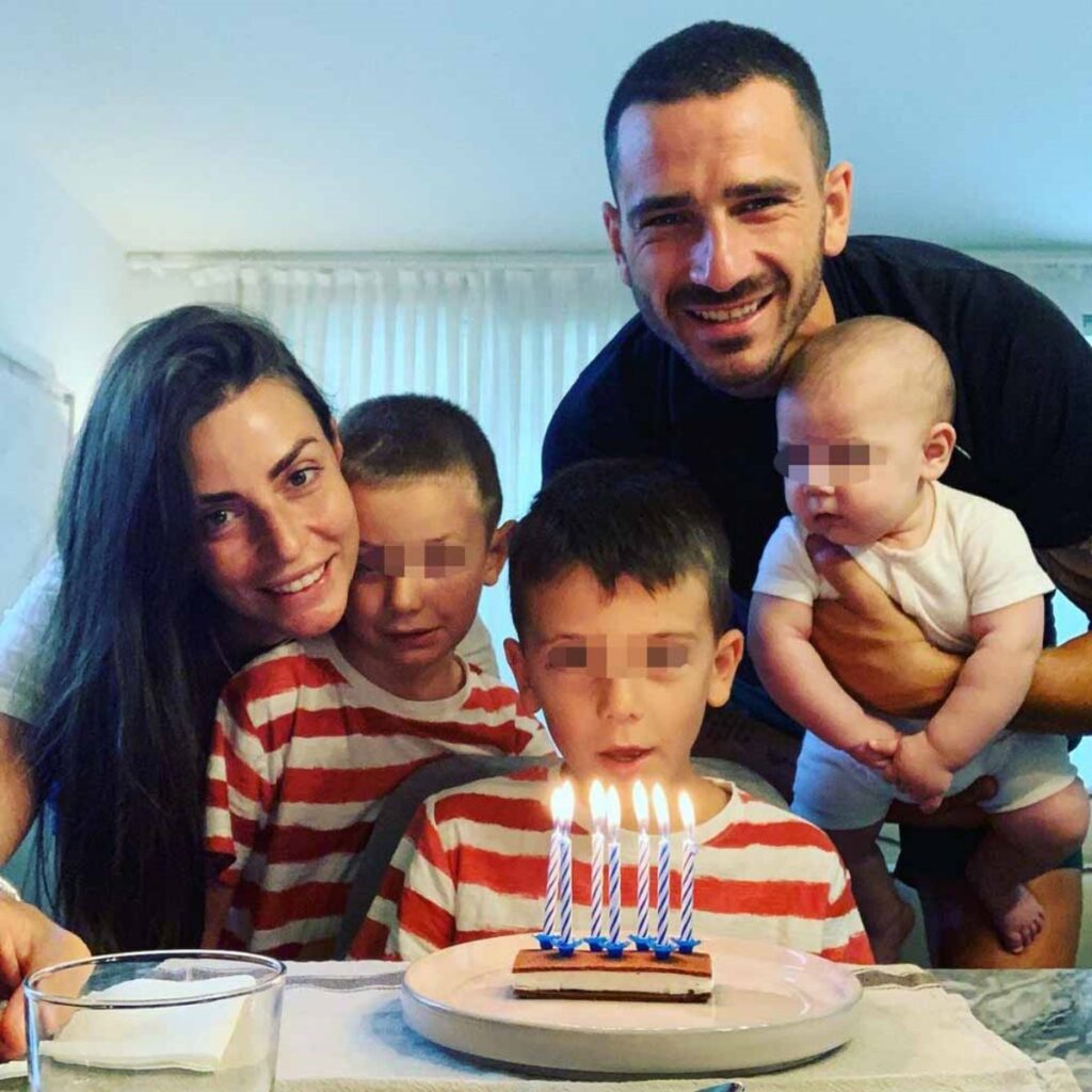 Leonardo Bonucci e la sua famiglia