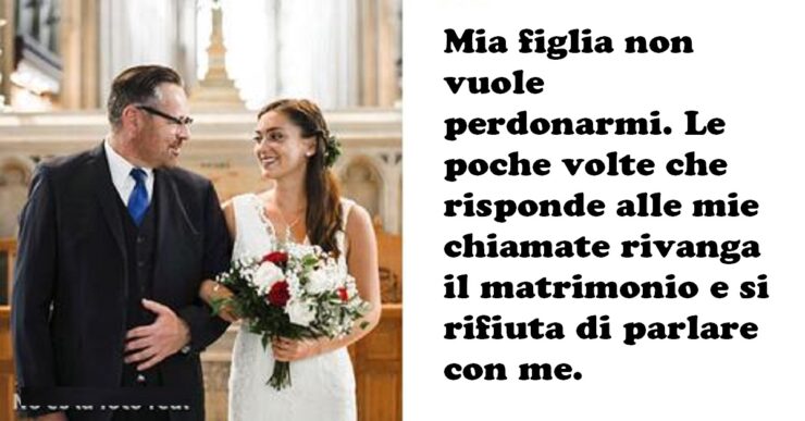 padre ha accompagnato la figliastra all'altare