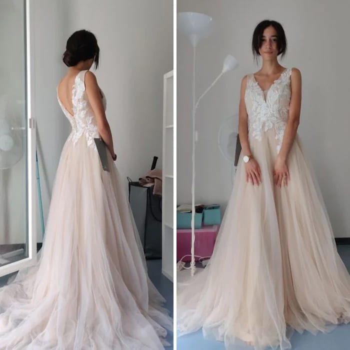 Abito da sposa comprato per 353 dollari