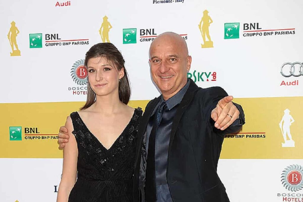 Claudio Bisio e la figlia