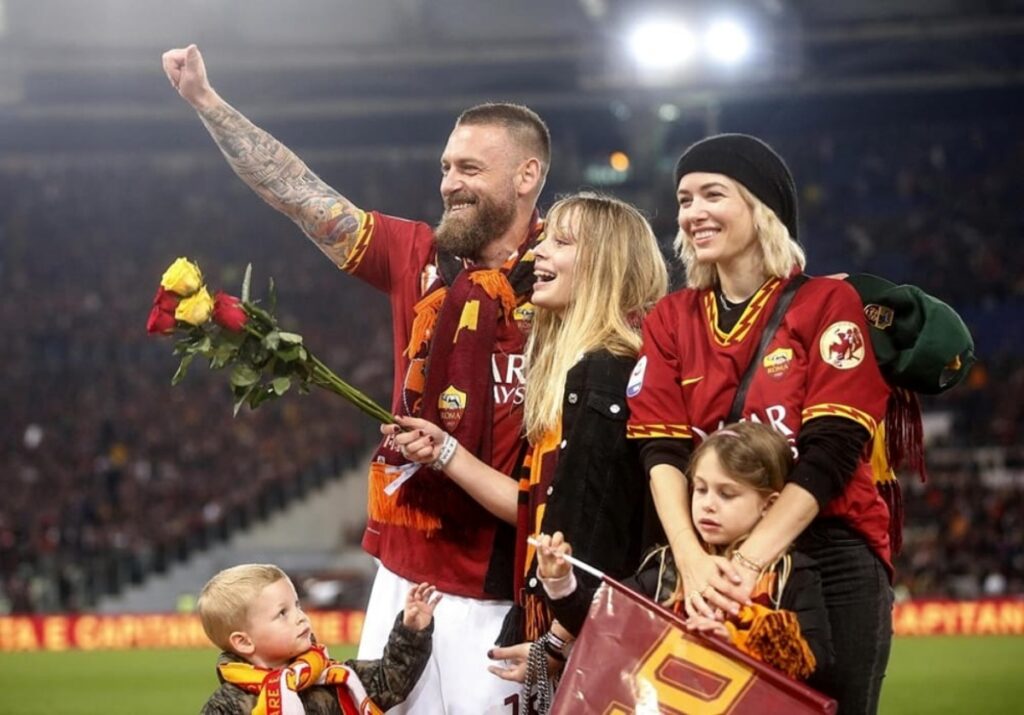 Daniele De Rossi e la sua famiglia