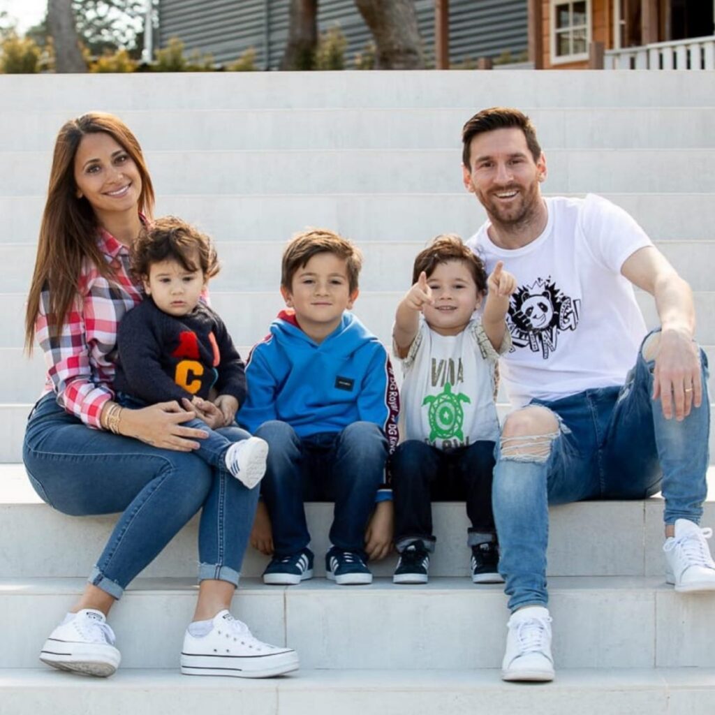 Lionel Messi e la sua famiglia