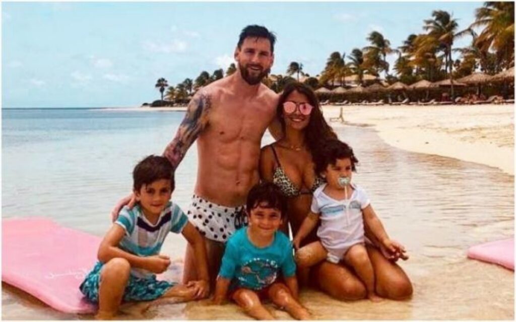 Lionel Messi e la sua famiglia