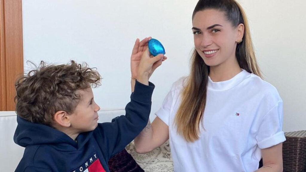 Melissa Satta e il figlio