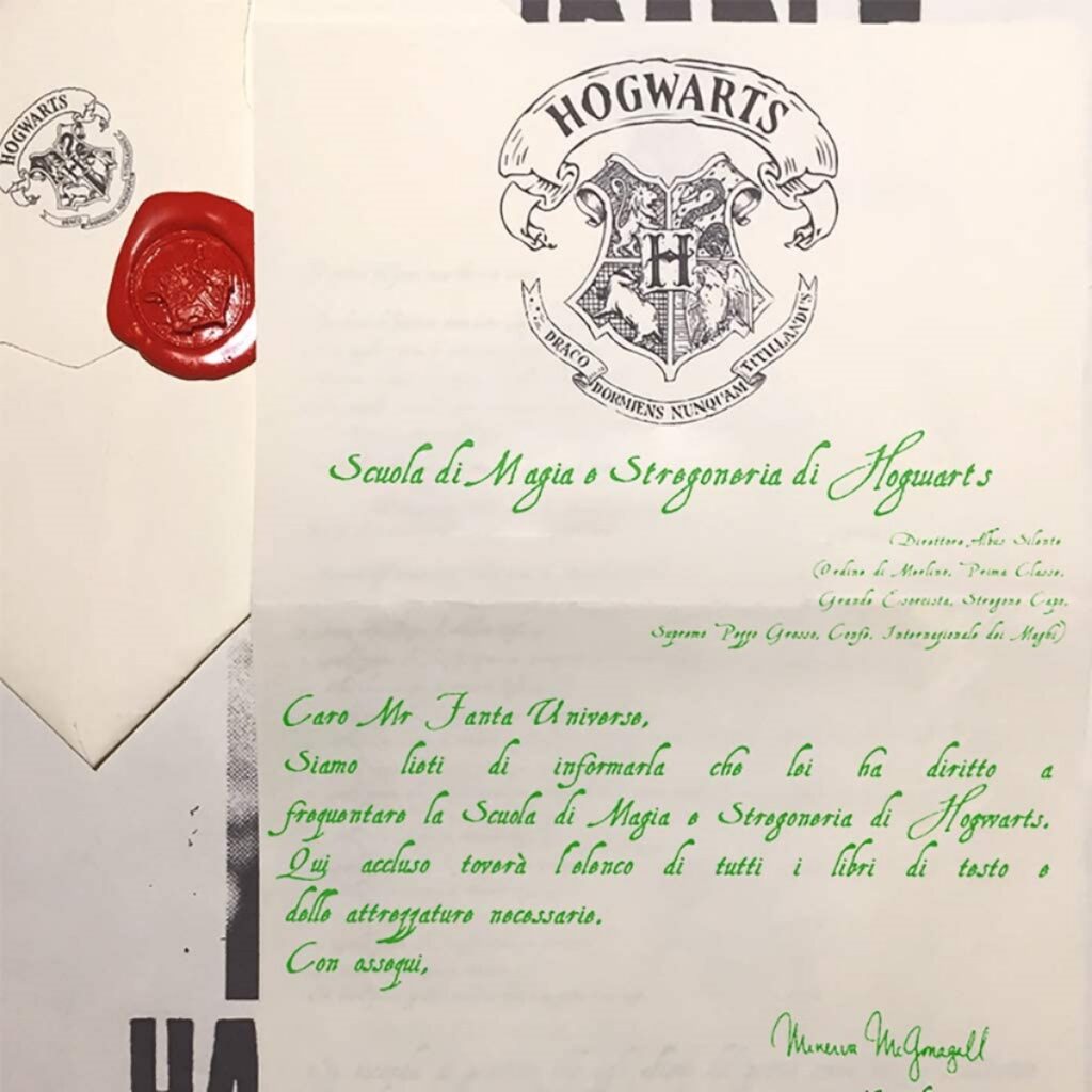 Lettera di ammissione ad Hogwarts