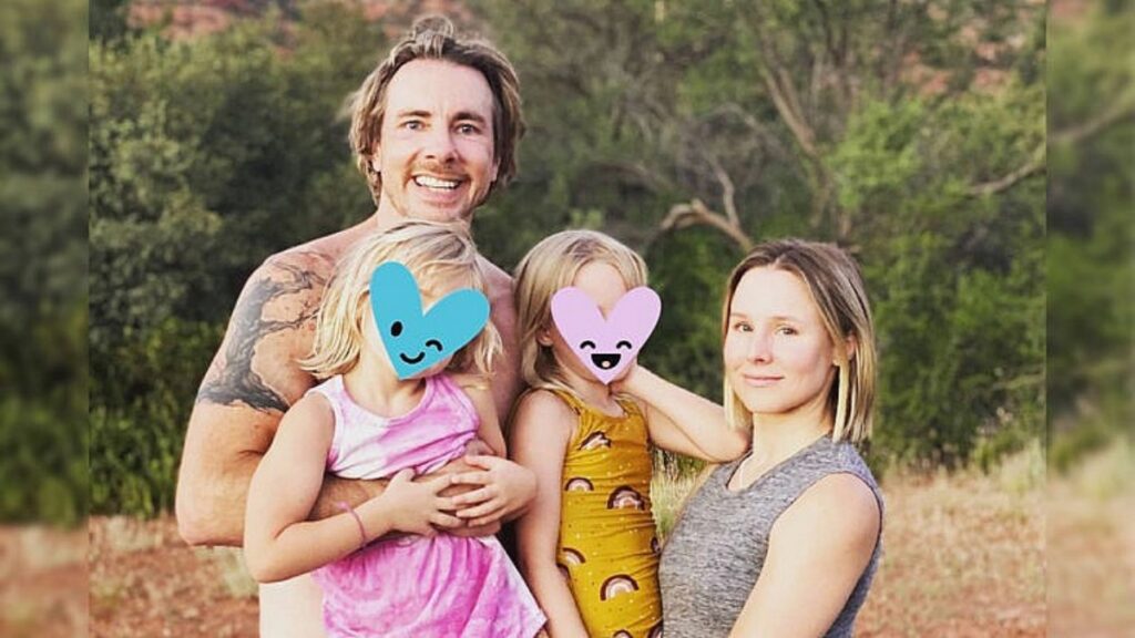 Kristen Bell Dax Shepard con i figli