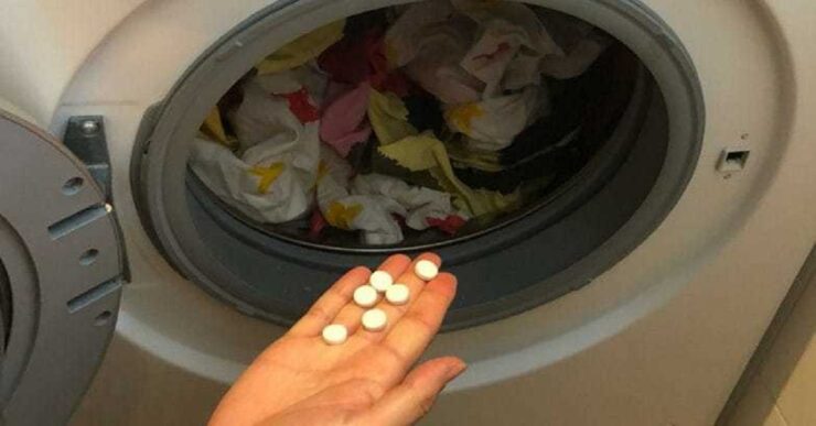 un'aspirina in lavatrice