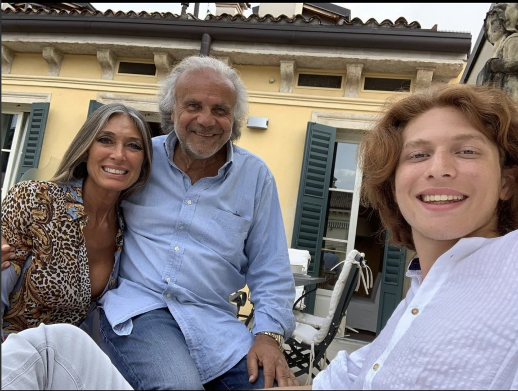 Jerry Calà, moglie e figlio