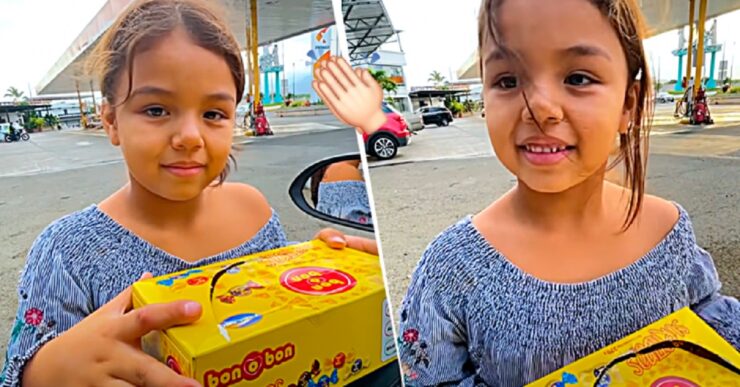 Bambina di 6 anni vende dolci per strada e parla 4 lingue
