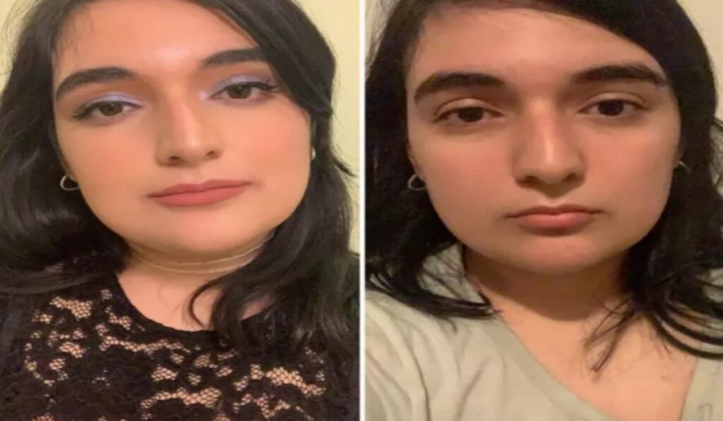 prima e dopo makeup