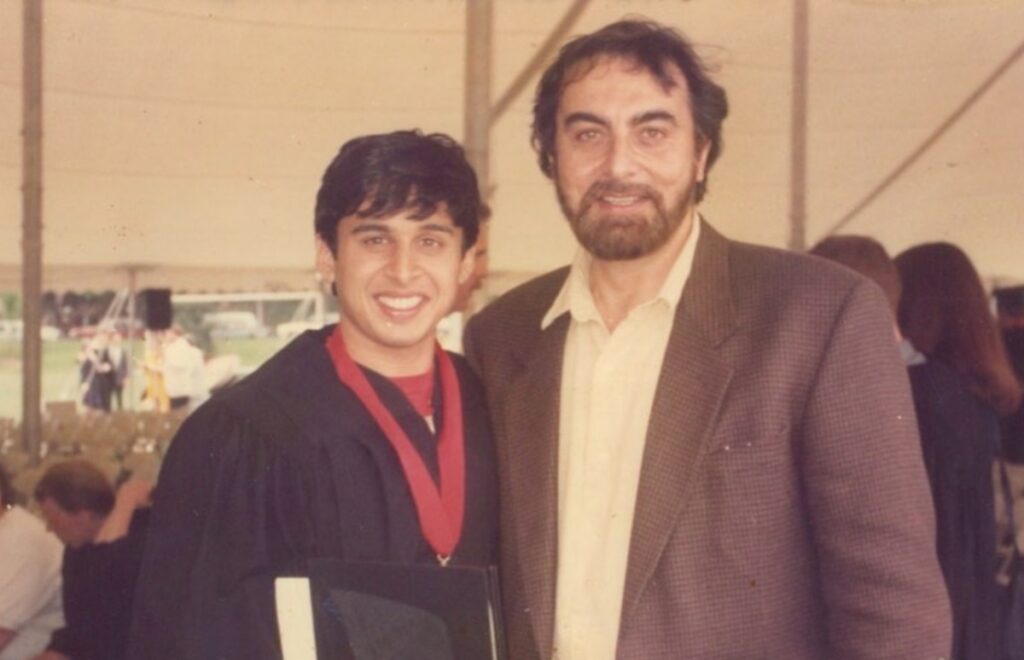 Kabir Bedi e il figlio