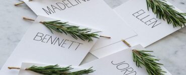 segnaposto al rosmarino