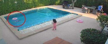 Bambina salva la sorella minore caduta nella piscina di casa