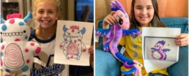 bambini hanno disegnato i peluche personalizzati