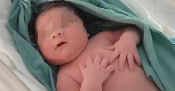 Nasce un enorme bambino di 5 kg