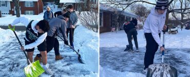 Allenatore fa spalare la neve ai giocatori