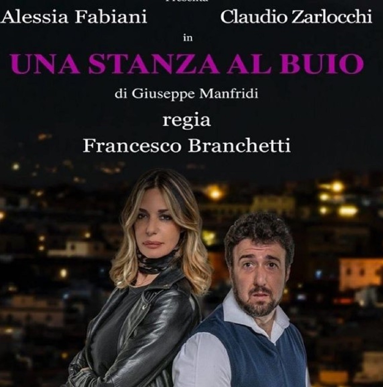 Alessia Fabiani nel suo spettacolo teatrale