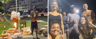 Festa di compleanno per il ragazzo di strada