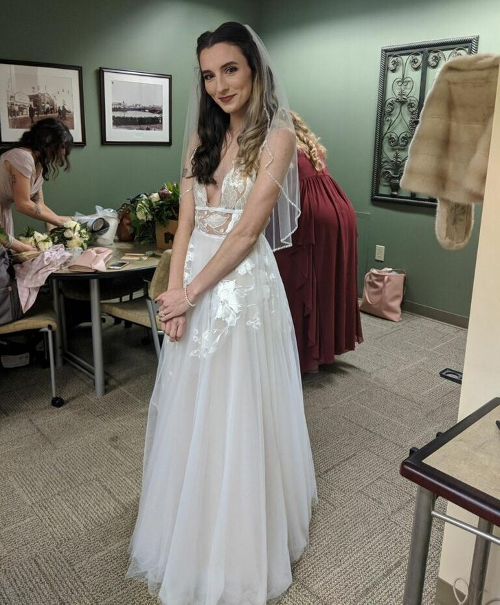 "Ho fatto il mio abito da sposa e mi sono sposata ieri!"