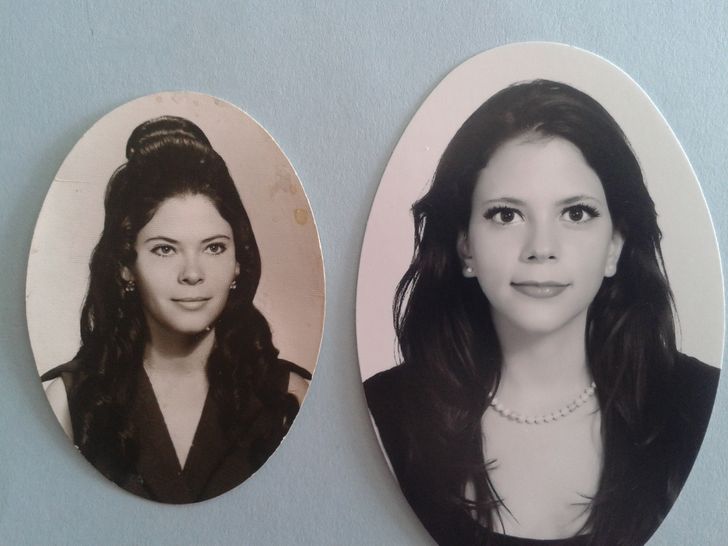 “Io e mia madre alla stessa età in secoli diversi”