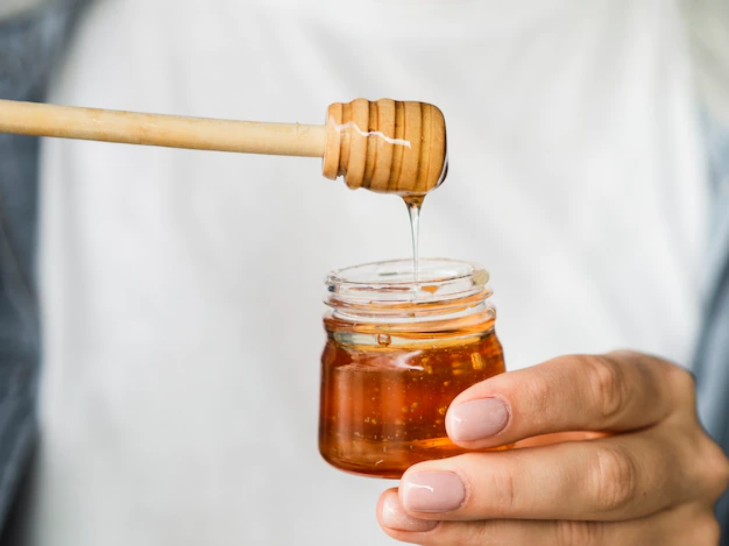 Maschera per capelli al miele