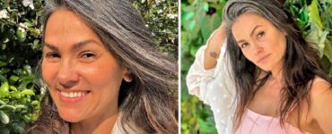 Suzana Alves per i capelli grigi