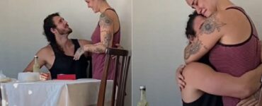 Scopre che diventerà padre e la sua reazione emoziona tutti