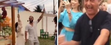 Nonno scopre il genere del nipotino alla festa ed è felice