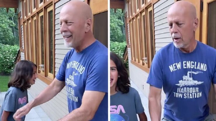 Bruce Willis balla con la figlia di 10 anni