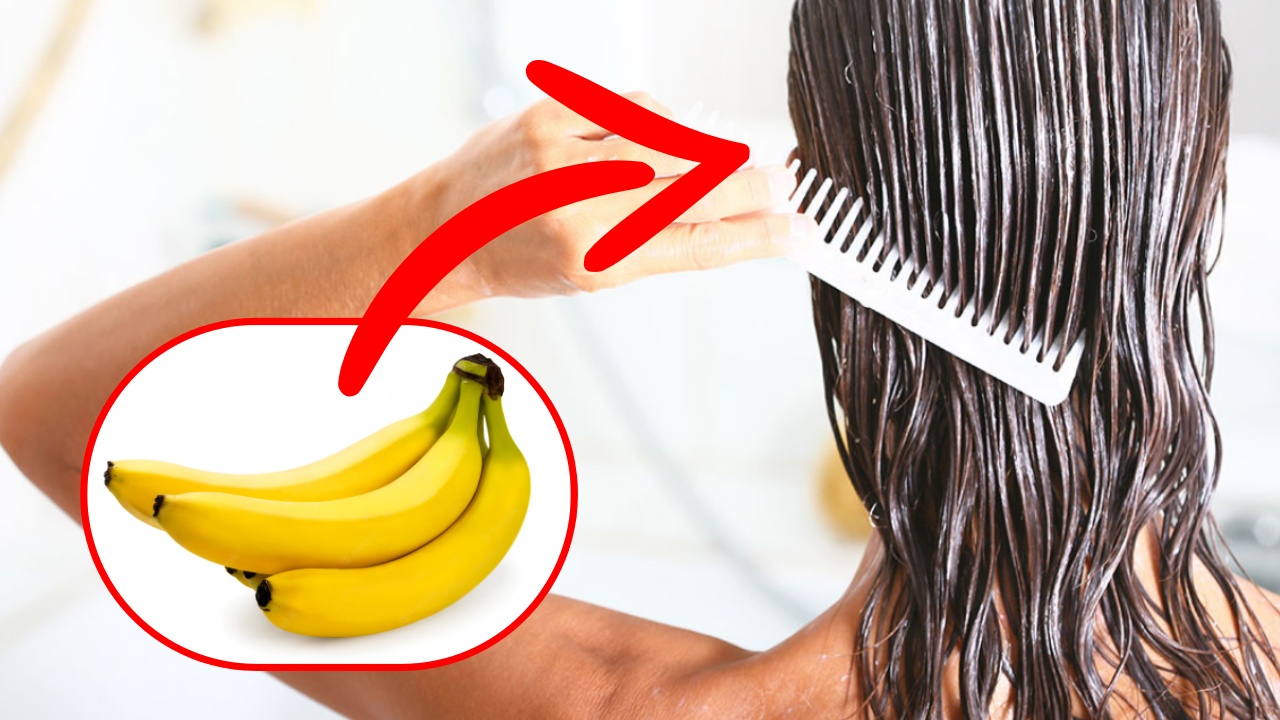 Maschera per capelli alla banana