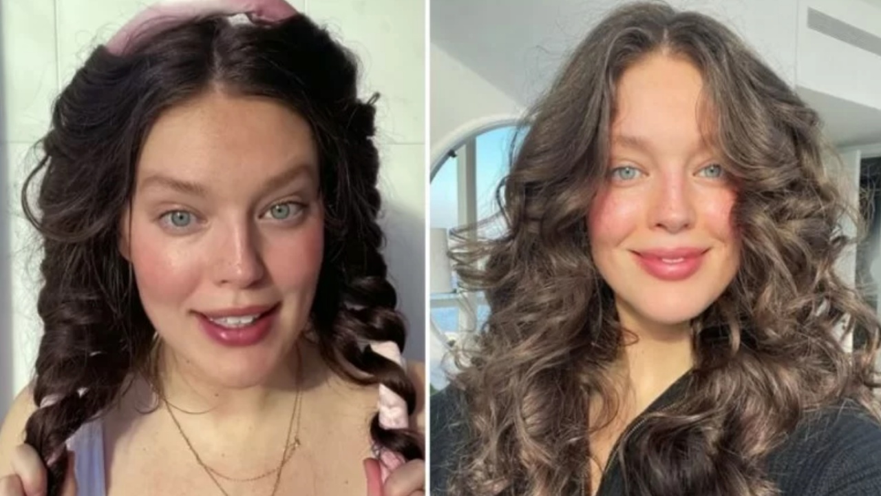 Trucco TikTok per capelli ricci