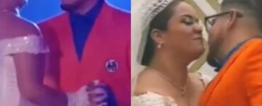 Sposo vestito da Dragon Ball balla con la moglie al matrimonio