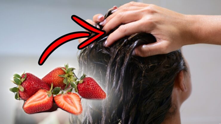 Maschera alle fragole per capelli