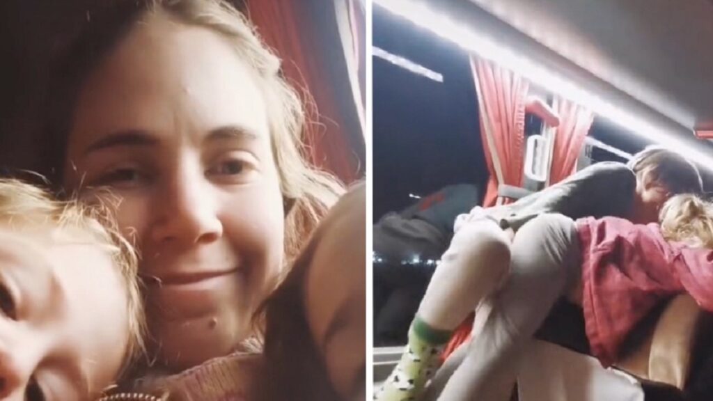 Mamma criticata per il comportamento dei figli sul bus