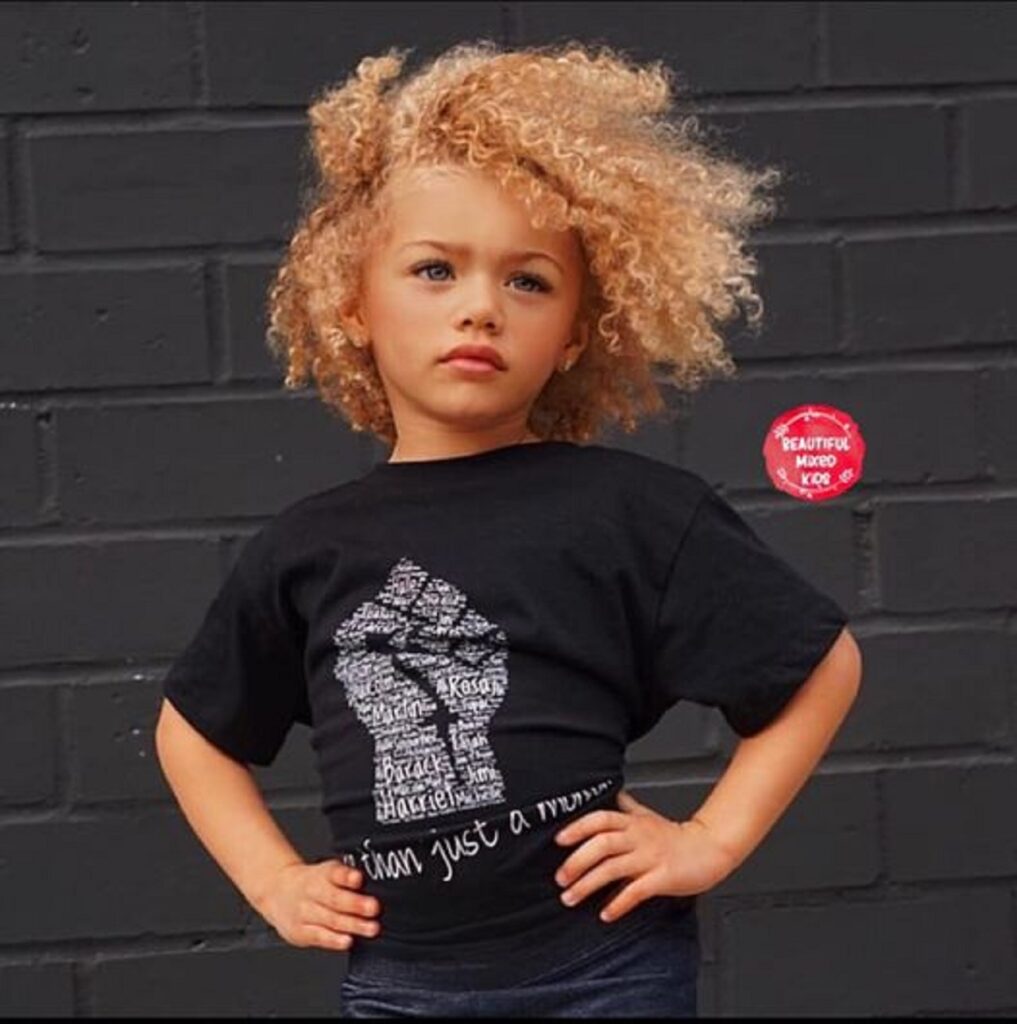 bambina afro americana