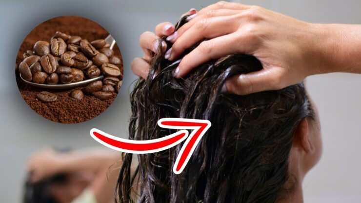 Maschera al caffè per capelli