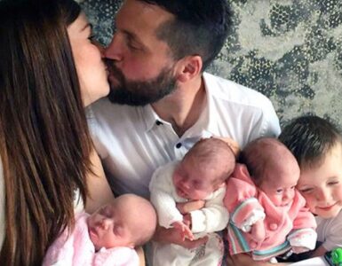 Super papà di 3 gemelli sorpreso dalla notizia durante la gravidanza