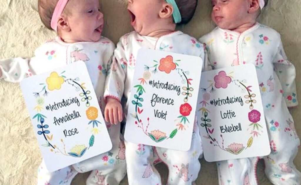 Annabella Rose, Florence Violet e Lottie Bluebell