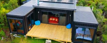 Cinque container da 6 metri diventano una casa incredibile