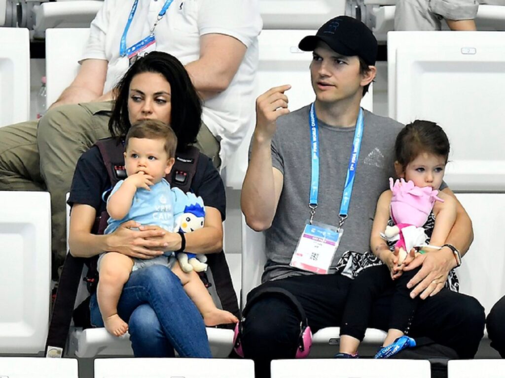 Ashton Kutcher e Mila Kunis  figli