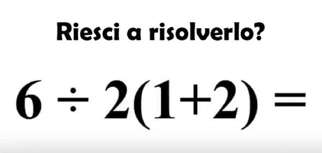 quiz matematico da risolvere