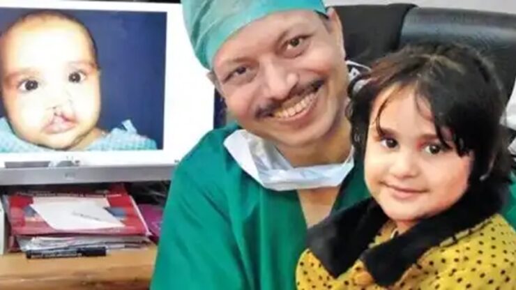 medico sorriso bambini labbro