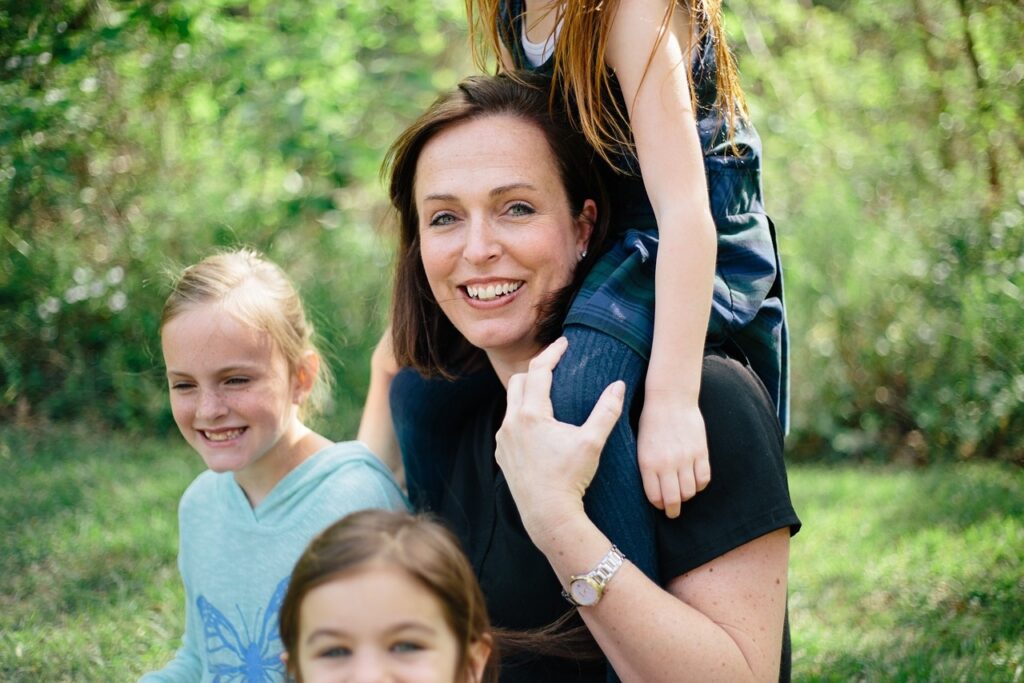 madre figli stressata